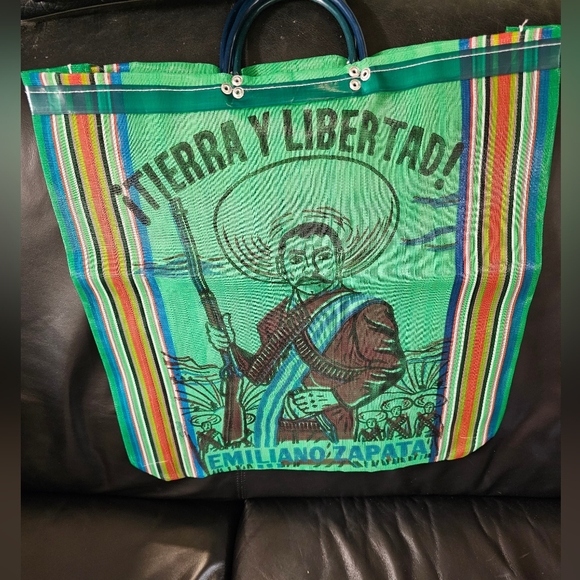 Emilano Zapata Recycled Mesh Large Tote NWT - Picture 2 of 2